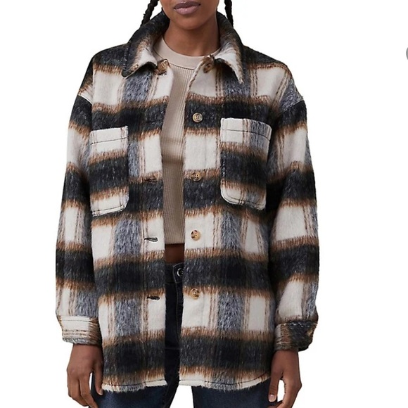 Boxy Fluffy Shacket - Picture 1 of 5